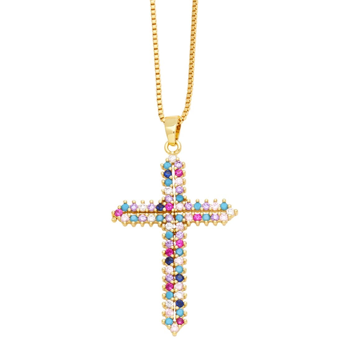 Colors Cross Necklace