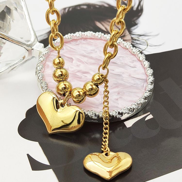 Double Heart Necklace