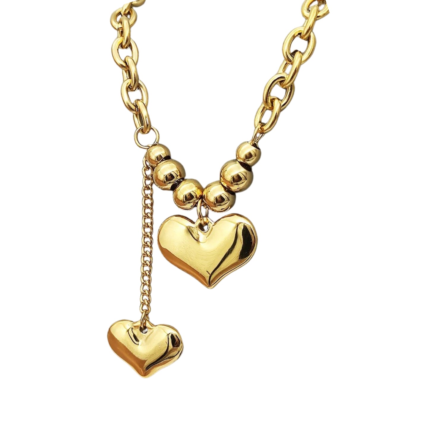 Double Heart Necklace