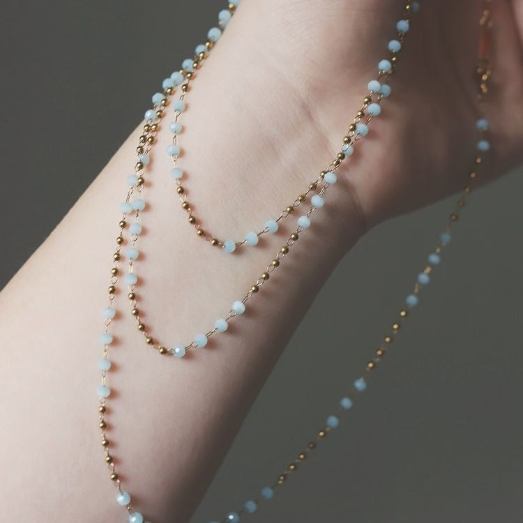 Crystals Long Necklace
